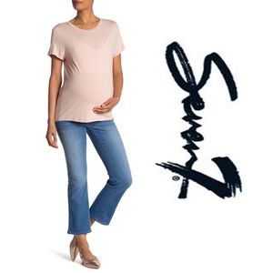 Seven7 Over The Belly Flared Maternity Jeans